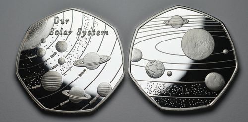 OUR SOLAR SYSTEM .999 Silver Commemorative. Space/Planets/Stars Earth/Moon/Sun — image 7