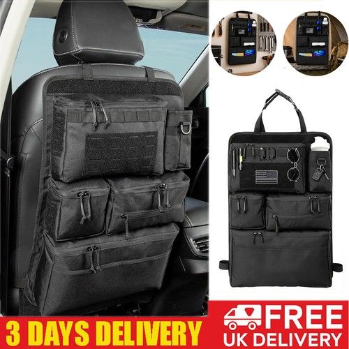 Tactical Car Seat Back Organizer Multi‑Pocket Storage Bag for SUV Truck Sedans