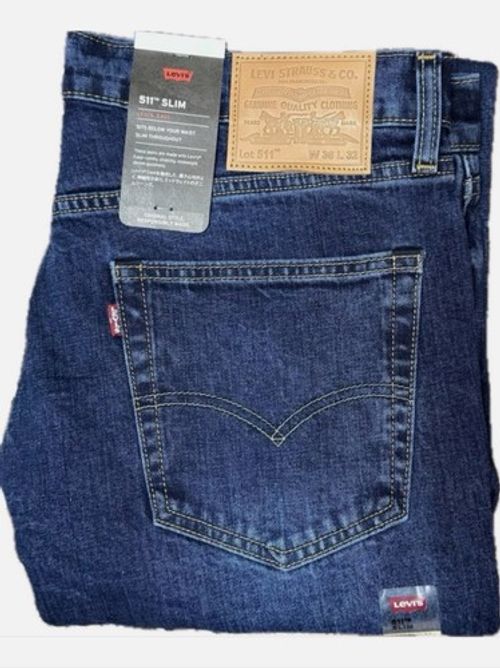 New Levis 511 Slim Fit  Mens Denim Jeans Comfort Stretch Zip Fly W29-W40 L30,L32