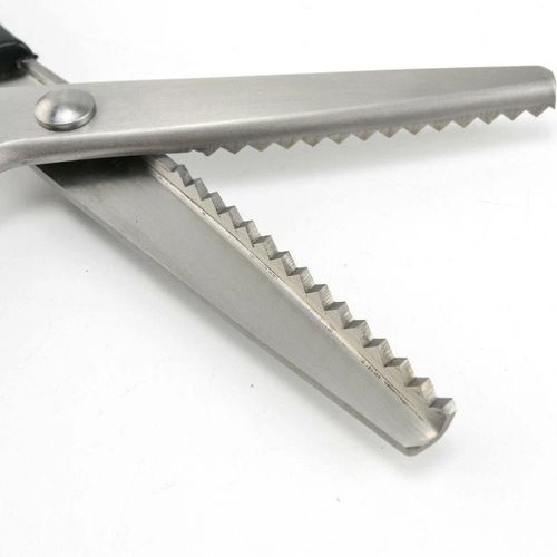 Pinking Shears, Professional Dressmaking Scissors Crafts Zig Zag Cut Scissors BO — image 9