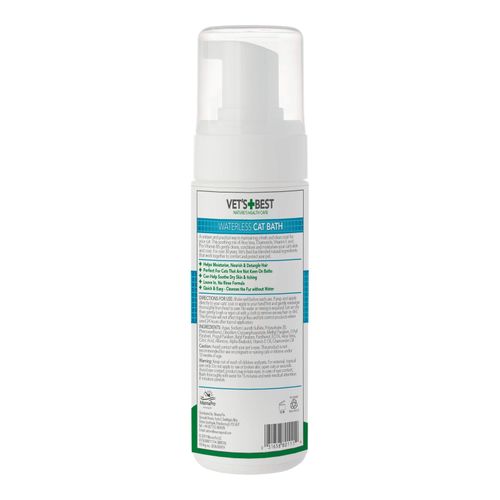 Vet's Best Waterless Cat Bath | No Rinse Waterless Dry Shampoo for Cats 150ml — image 2