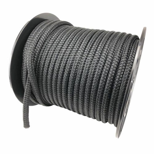 18mm Black Quality Double Braid on Braid Polyester Mooring Marine Rope — image 4