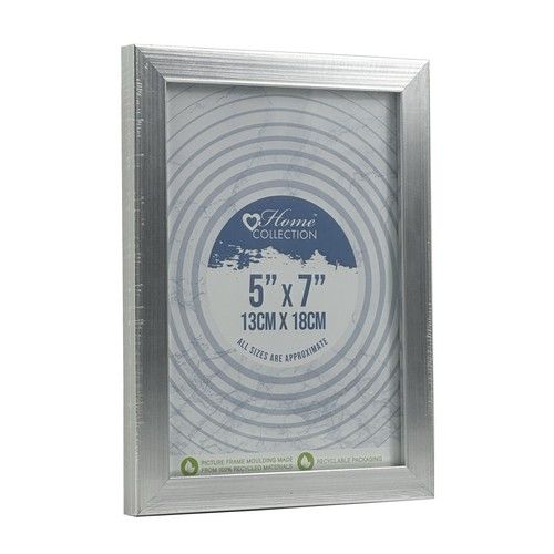 Silver Photo Picture Frame A4, 8x10, 6x8, 7x5 Wall Desk Mountable Freestanding