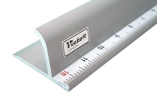 Victor 24-Inch Professional Aluminum Safety Ruler with Finger Guard Edge