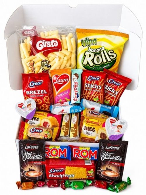 Romanian Sweets Gift Box | Traditional Romanian Snacks & Chocolate Hamper