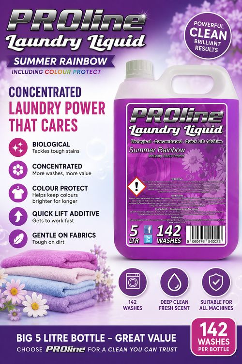 Proline Bio Laundry Liquid Colour Protect Washing Detergent 10Ltr (284 Washes)   — image 2