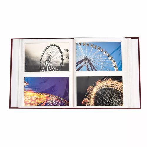 6"X4" Traditional Photo Album Memo Holder Photo Album with 200 Pockets Burgundy* — image 5
