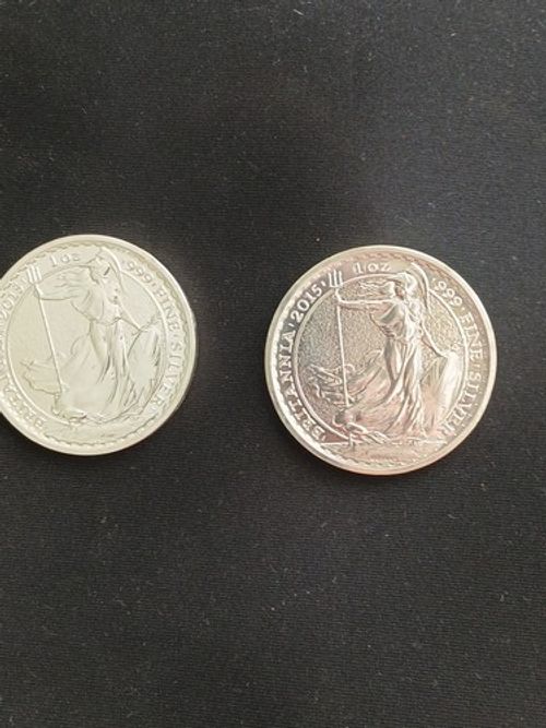 Up For Sale Are 2 X 2015 Ram Privy collectors coins Coins 1oz 999 Fine Silver