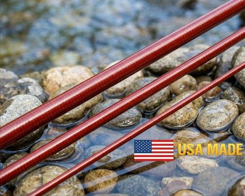 Steffen Brothers 7'0" 2/3wt 3pc - Fiberglass Fly Rod Blank - Chestnut - USA Made