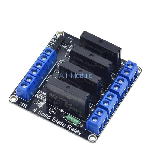 5V 4 Channel SSR G3MB-202P Solid State Relay Module with Resistive Fuse AM — image 2