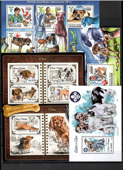 DOG breeds / dogs collection Pt. 3 (countries S - U) - 52 s/s MNH #CNA403 — image 7