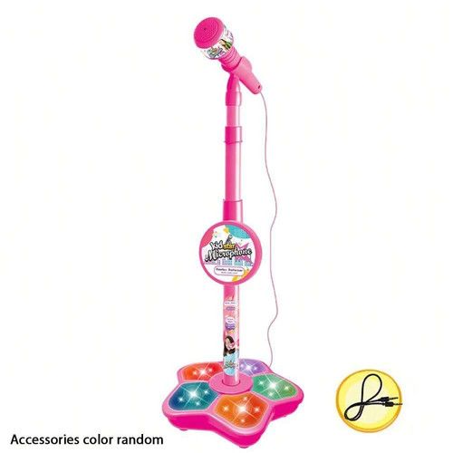 Kids Karaoke Microphone Stand Toy Portable Electronic Singing Machine Party Gift