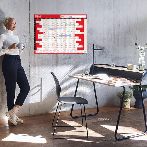 2026/2027 Mid-Year Wall Planner Calendar Wall Chart Home Office Work A2 Calender — image 4