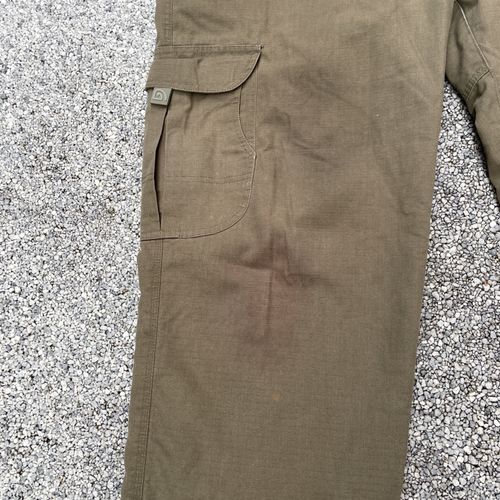 Men’s XL Trakker Fleece Lined Trousers Bottoms Carp Fishing Khaki Green Bottoms — image 2