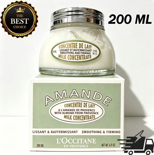 L'Occitane Almond Milk Concentrate 200ml – Velvety Firming Body Cream JUMBO UK