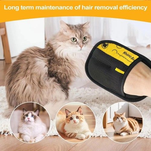 Pet Hair Removal Glove Cat Dog Electrostatic Brush Fur Reomver Grooming Glove UK