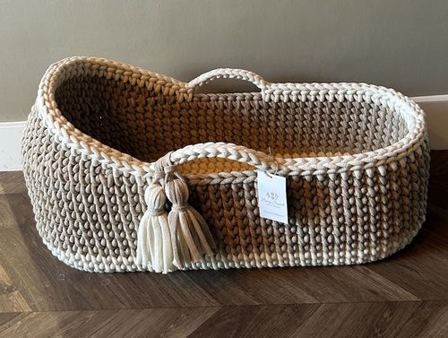 Crochet Moses Basket WITH MATTRESS - Made To Order — image 13