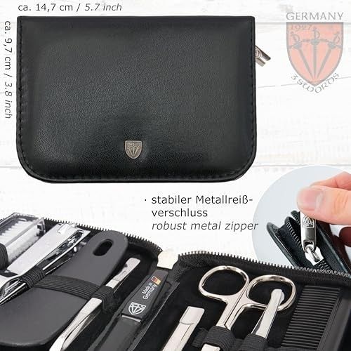 10-Piece Manicure Pedicure Grooming Kit - Nail Care Set with Tweezers, Clipper & — image 5