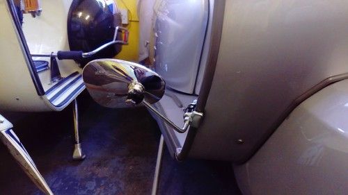 Chrome Legshield Mirror RHS clamp on for Lambretta, LML, Vespa, Scomadi Scooter