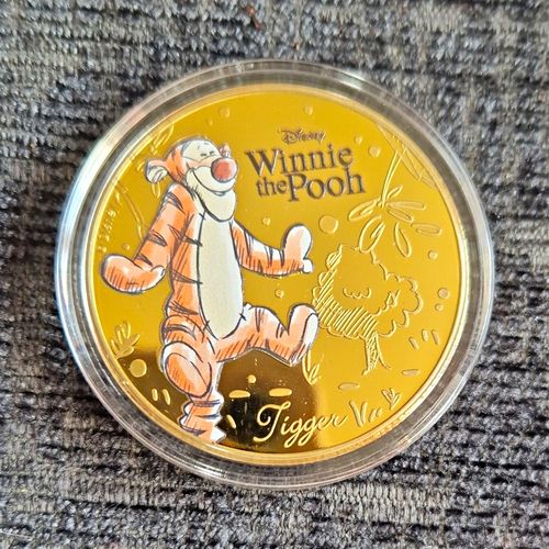 2023 Cook Islands Half Dollar Winnie the Pooh Tigger Colourised Coin — image 1