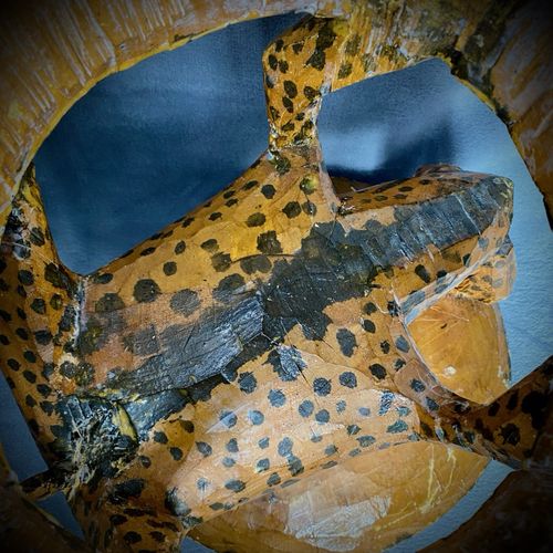 Handmade Wooden Leopard Sculpture - Stool Table - Tribal Ethnic Decor - African — image 10