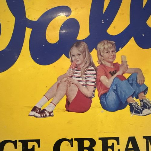 Vintage Walls Ice Cream Advertising Sign Original Metal Display C.1970’s/80’s — image 1
