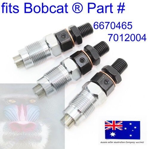 fits Bobcat Fuel Injector Nozzle 3 x 6670465 E08 E10 E14 E16 316 319 KUBOTA D722