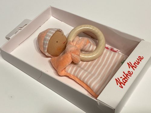 Kathe Kruse Good Luck Angel Wooden Grabbing Toy - Baby Gift - Brand New — image 3