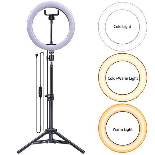 12" LED Ring Light with Tripod Stand Phone Mount for YouTube Makeup Video Live — image 15