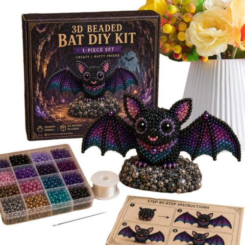 Tiny 3D Beaded Animal DIY Kit, Easy DIY Beading Embroidery Kit For Beginners — image 4