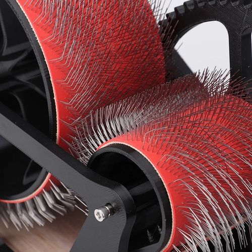 Drum Carder Wooden Frame Craft Wool Drum Carding Machine Wool Felt-Making Tool — image 8