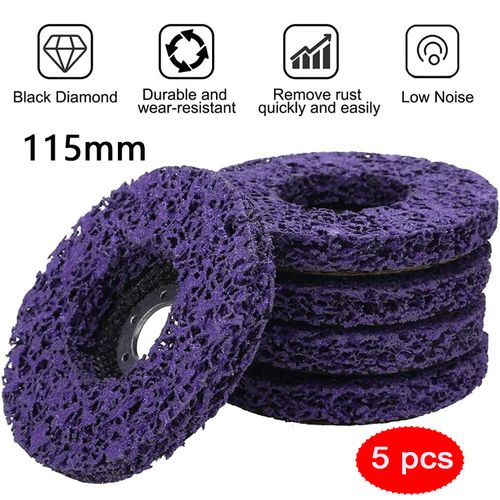 5-100PCS 115mm Poly Strip Wheel Discs Paint Rust Remove Abrasive Angle Grinder — image 5