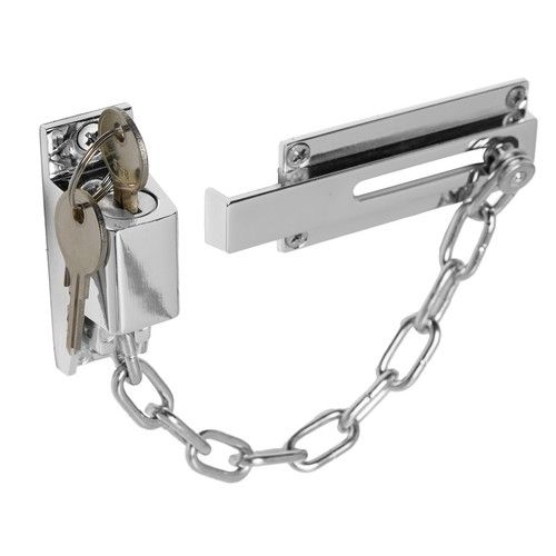 XFORT Locking Door Chain, Front Door Security Chain with Key Locking