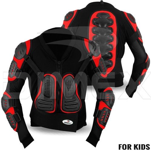 Kids Child Motorcycle Protector Guard Jacket Motorbike Spine Body Armour Junior