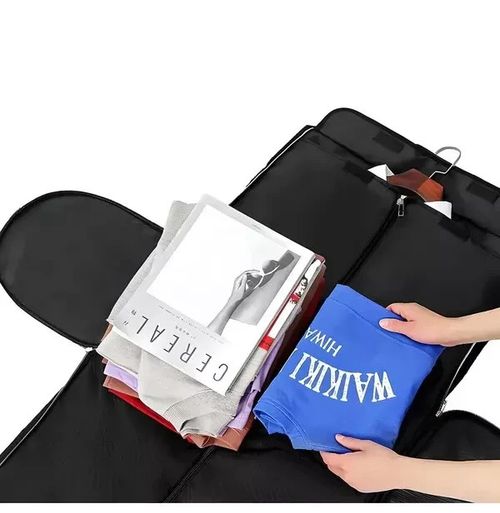 45L Duffel Bag Travel Holdall Large Foldable Suit Garment Carrier Bag + Strap — image 21