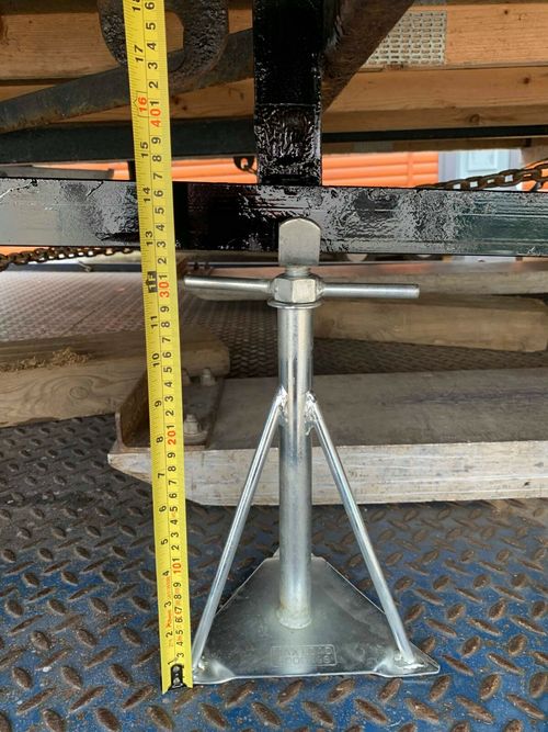 Static Caravan Medium Axle Stand Mobile Home Siting Chassis 12" - 16.5" — image 1