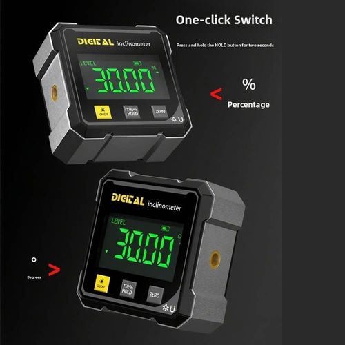 360° Magnetic Digital Angle Gauge Finder With Laser Inclinometer Level Meter — image 11