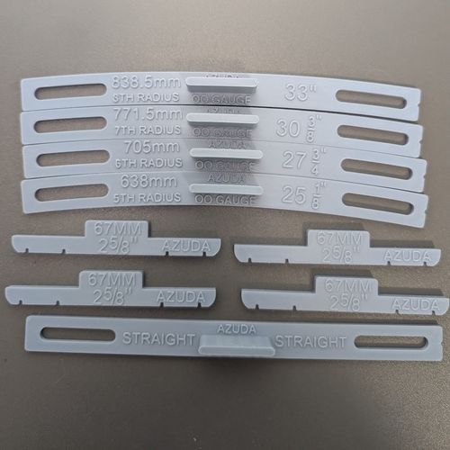 OO Gauge Track Laying Radius Templates & 67mm Spacers Kit – radius 6 – 9 — image 4