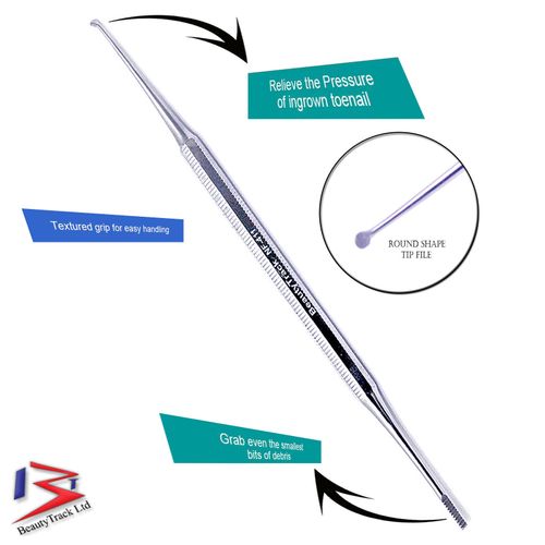 Quality Satin Edge Ingrown Toe Nail File Cleaner Podiatry Chiropody Instruments — image 3