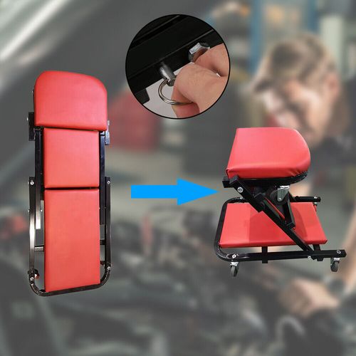 Mechanics Workshop Garage Creeper Board Rolling Crawler Stool Folding 6 Wheeled — image 8
