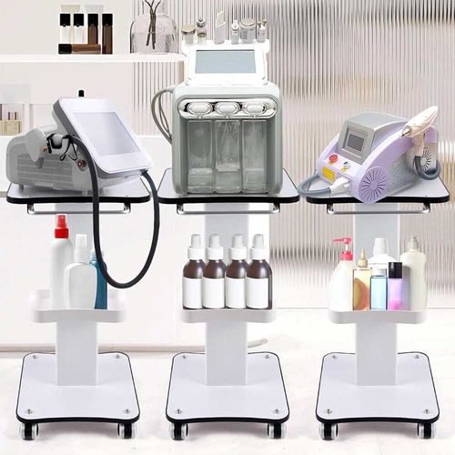 Beauty Salon Trolley On Wheels SPA Machine Storage Trolley Rolling Cart White,UK — image 3