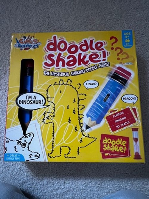 Doodle Shake! Board Game Age 6+ Family Fun Game, 2+ Players