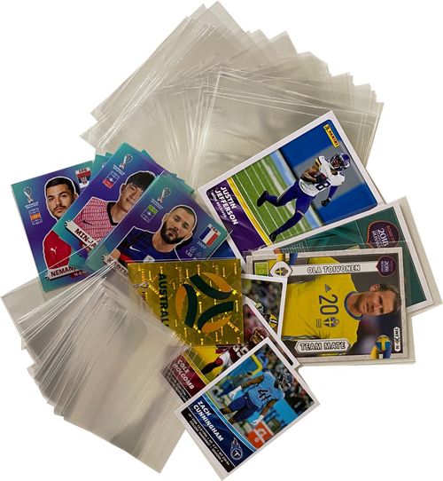 PANINI TRADING CARD or STICKERS Protection Sleeves, ARCHIVE STANDARD, Free Post — image 1