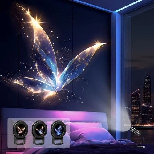 LED USB Projector Light Portable Projection Night Light Marine Projection Lamp