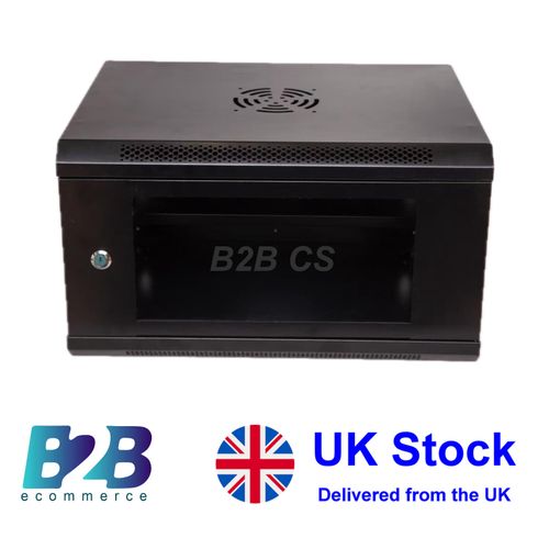 Clearance 9U Black Network Data Cabinet Wall Mount Server Rack Lockable Cabinet — image 2