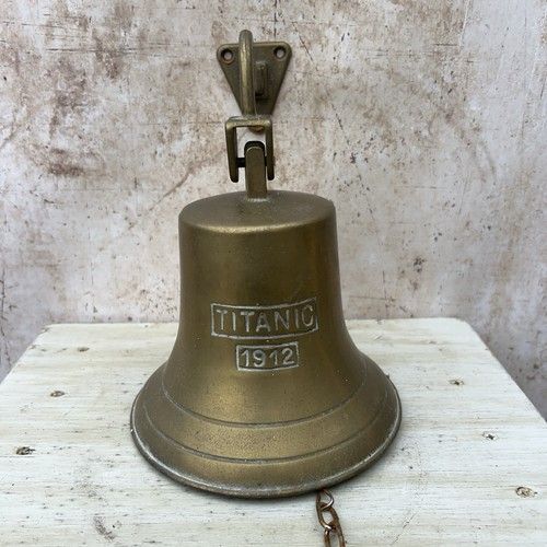 Decorative Titanic Replica 1912 Brass Ships bell with bracket