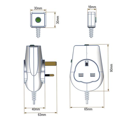 Energy Saving Countdown Timer 1, 3,6 Hour option with remote auto off — image 4