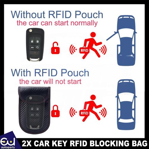 2X RFID BLOCKING CAGE CAR KEY SIGNAL BLOCKER FARADAY POUCH CASE FOB KEYLESS — image 11