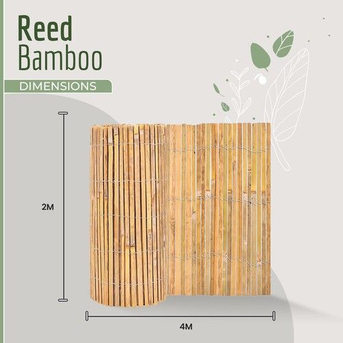 Bamboo Slat Fence Screen Roll Screening Fencing Privacy Sun Panel Garden Outdoor