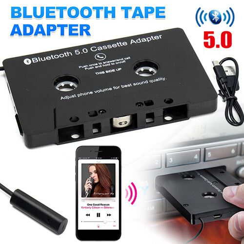 Bluetooth 5.1 Car Audio Stereo Cassette Tape Adapter To Aux for iphone Samsung